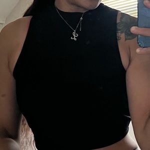 Black Crop Top
